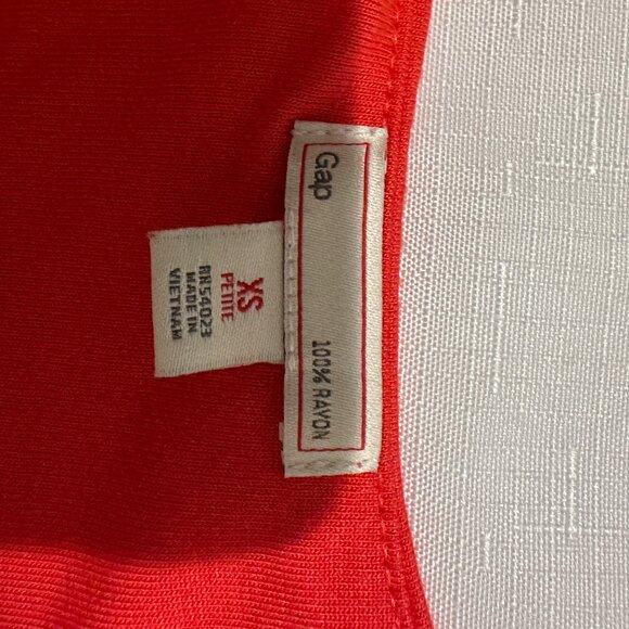 Gap Vibrant Red Drapey Pocket Maxi Dress - Petite XS - Pockets - Picture 6 of 6